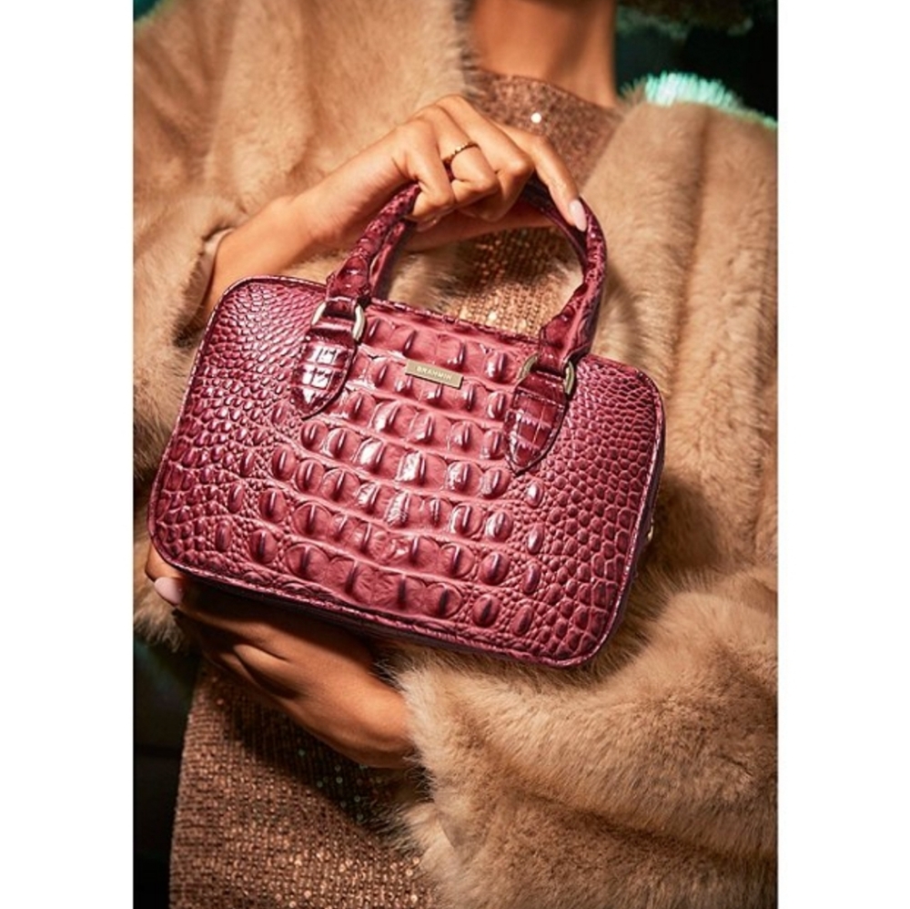 Nwt Brahmin Ombre Melbourne Collection Coquette Mara Satchel Bag - Picture 7 of 8